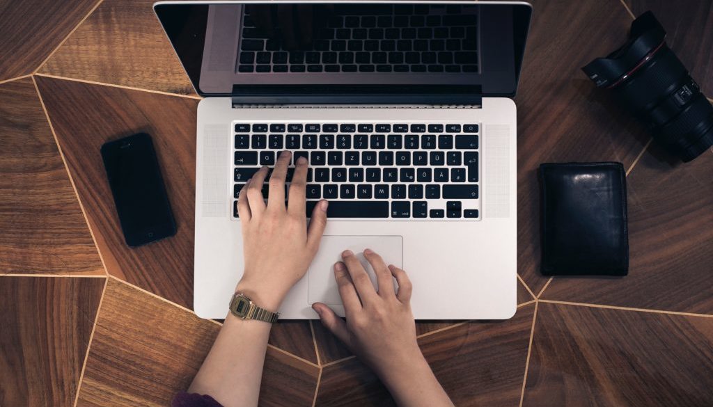 Hands on a keyboard